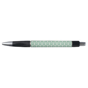 Stylo Motif de feuille, motif de feuilles, feuilles vert
