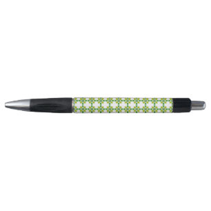 Stylo Motif de feuille, motif de feuilles, feuilles vert