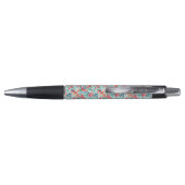 Stylo Motif de fleurs peint (Dos)