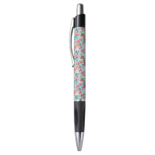 Stylo Motif de fleurs peint