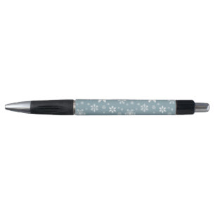 Stylo Motif de flocon de neige, flocons blancs, neige, g
