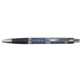 Stylo Motif de formes géométriques bleues (Dos)