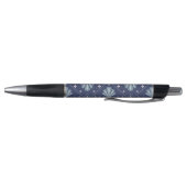 Stylo Motif de formes géométriques bleues (Bas)
