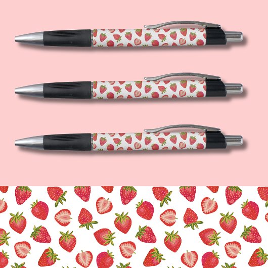 Stylo Motif de fraises