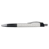 Stylo Motif de Noël rustique moderne argent/blanc (Haut)