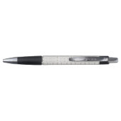 Stylo Motif de Noël rustique moderne argent/blanc (Dos)