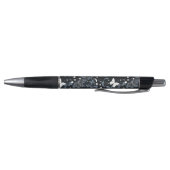 Stylo Motif de papillon noir et blanc (Bas)