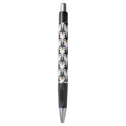 Stylo Motif de pingouin noir et blanc moderne (Devant (Vertical))