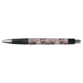 Stylo Motif de plume de paon (Devant)