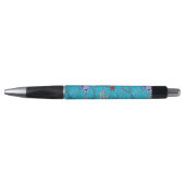 Stylo Motif de poissons de turquoise (Devant)