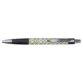 Stylo Motif de printemps Pâques Pastel Plaid (Dos)