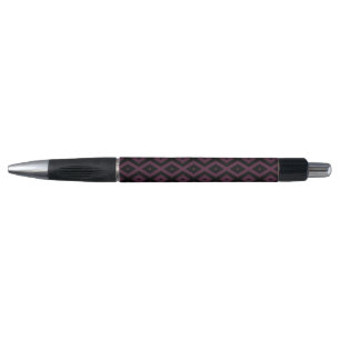 Stylo Motif de prune et de diamant noir