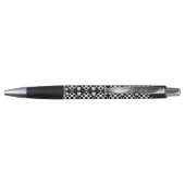 Stylo Motif de sansy noir et blanc (Dos)