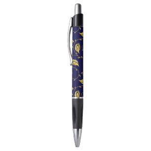 Stylo Motif de Sari de paon