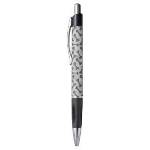 Stylo Motif de texture d'os à fond gris