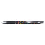 Stylo Motif de Valentine avec des coeurs de couleur (Dos)