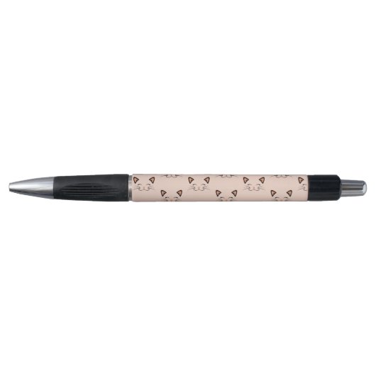 Stylo Motif de visage de chaton flottant  (Devant)