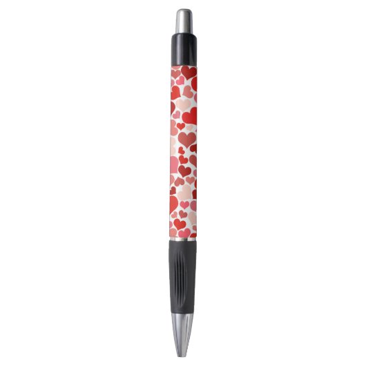 Stylo Motif Des Coeurs, Coeurs Rouges, Amour (Devant (Vertical))