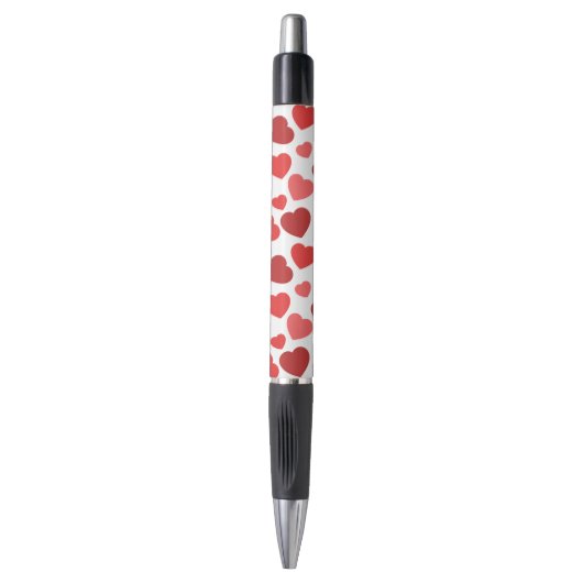 Stylo Motif Des Coeurs, Coeurs Rouges, Motif Des Coeurs (Devant (Vertical))