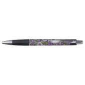 Stylo Motif des fleurs de violet d'Afrique (Dos)