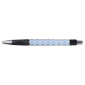 Stylo Motif diamant bleu et blanc (Devant)