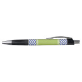 Stylo Motif Diamants bleus et verts (Haut)