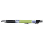 Stylo Motif Diamants bleus et verts (Bas)