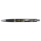 Stylo Motif élégant ananas or (Dos)