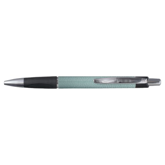 Stylo Motif en cuir vert Aqua Classé Personnalisé (Dos)