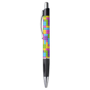 Stylo Motif en plastique de blocs de construction
