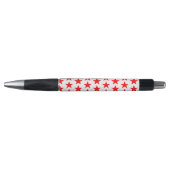 Stylo Motif étoile rouge noir (Devant)