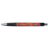 Stylo Motif Fextive TRex Dino sur rouge (Devant)