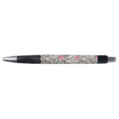Stylo Motif floral avec les oiseaux 2 de bande dessinée (Devant)