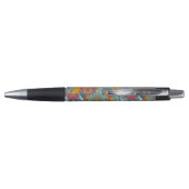Stylo Motif floral coloré (Dos)