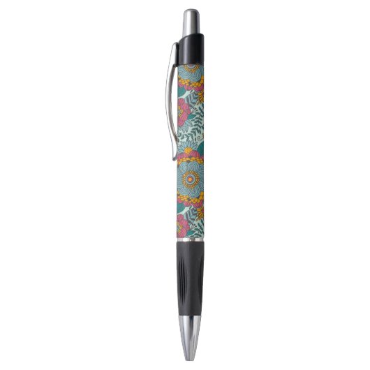 Stylo Motif floral coloré (Haut (Vertical))