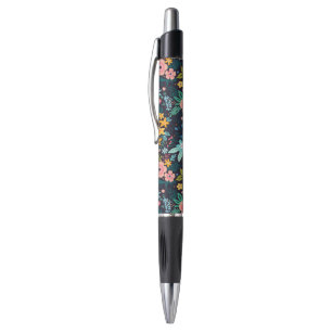 Stylo Motif floral coloré mignon