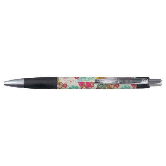 Stylo Motif floral dans le rétro style (Dos)