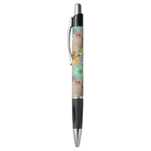 Stylo Motif floral dans le rétro style 3