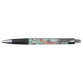Stylo Motif floral de bande dessinée avec des oiseaux (Dos)
