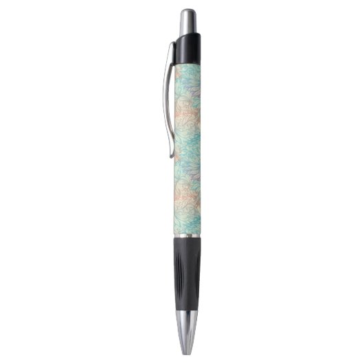 Stylo Motif floral multicolore de griffonnage (Haut (Vertical))