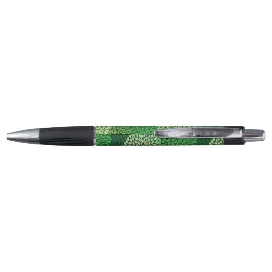 Stylo Motif floral vert (Dos)