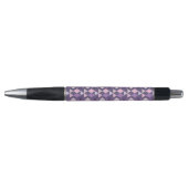Stylo Motif géométrique arabe pourpre (Devant)