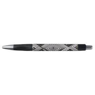 Stylo Motif géométrique monochrome abstrait moderne et a