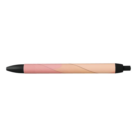 Stylo motif géométrique rose (Devant)
