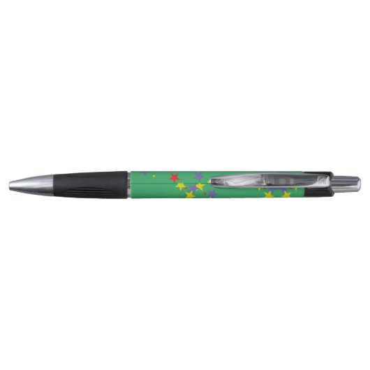 Stylo Motif Green Stars (Dos)