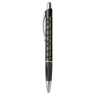 Stylo Motif grunge foncé de cactus