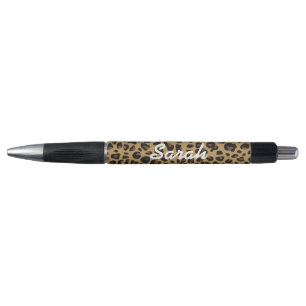 Stylo Motif Jaguar Brown et noir