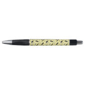 Stylo Motif jaune d'outil de coiffeur (Devant)