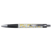 Stylo Motif jaune et bleu d'aquarelle (Dos)