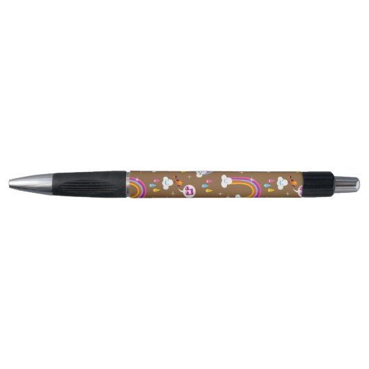 Stylo motif mignon d'arcs-en-ciel (Devant)